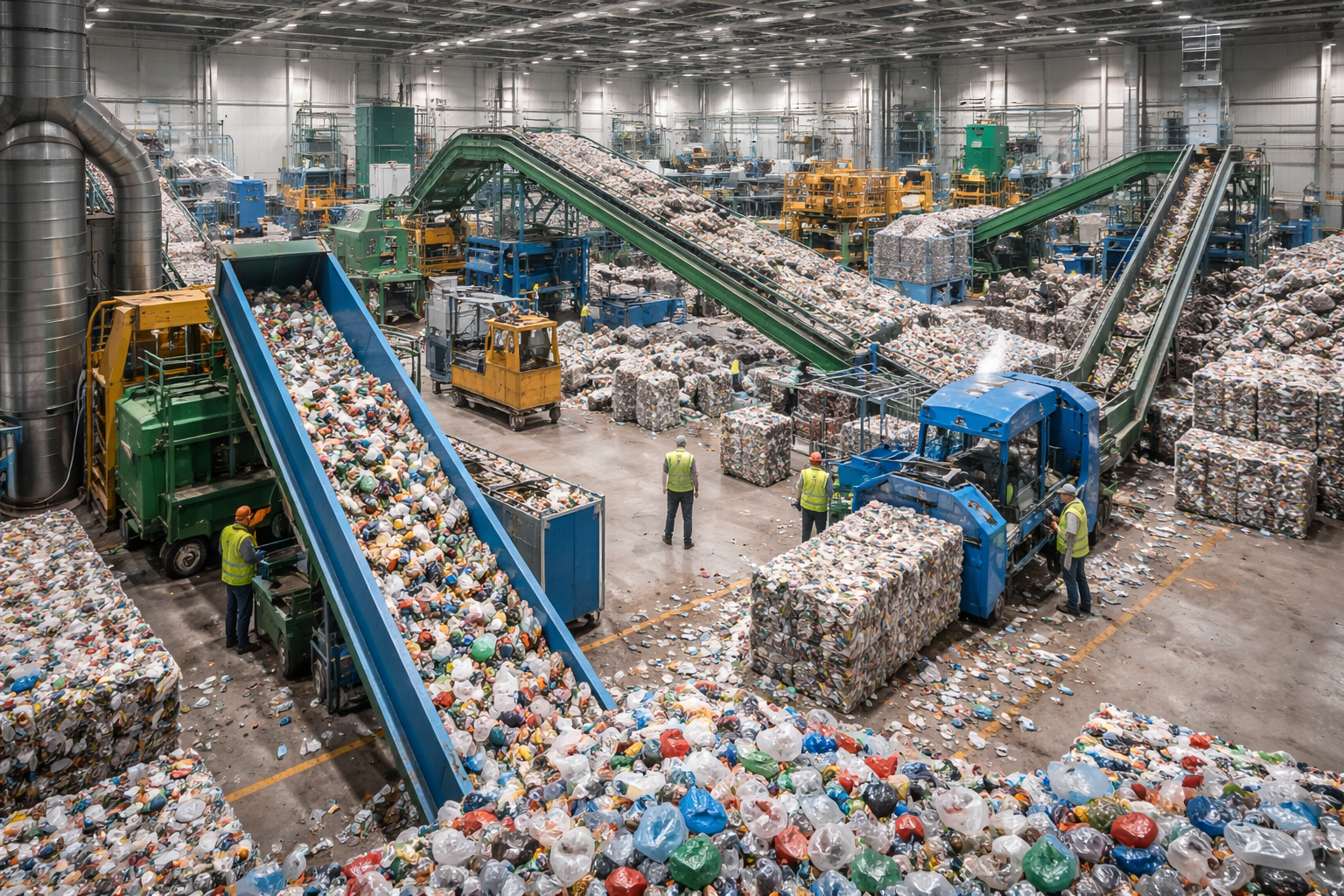 Plastic waste processing plant